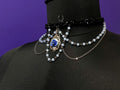 Blue Rose Necklace